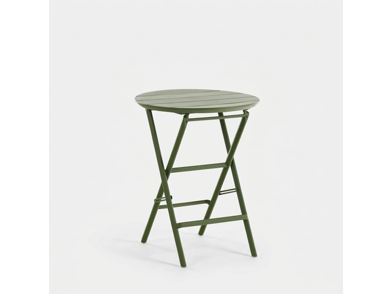 Petite table ronde pliante pour extérieur et intérieur 60 cm cervinia - vert foncé - Conforama A