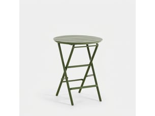 Petite table ronde pliante pour extérieur et intérieur 60 cm cervinia - vert foncé