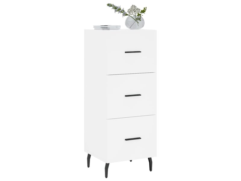  Buffet - bahut - meuble de rangement blanc 34,5x34x90 cm bois d'ingénierie  - Conforama C