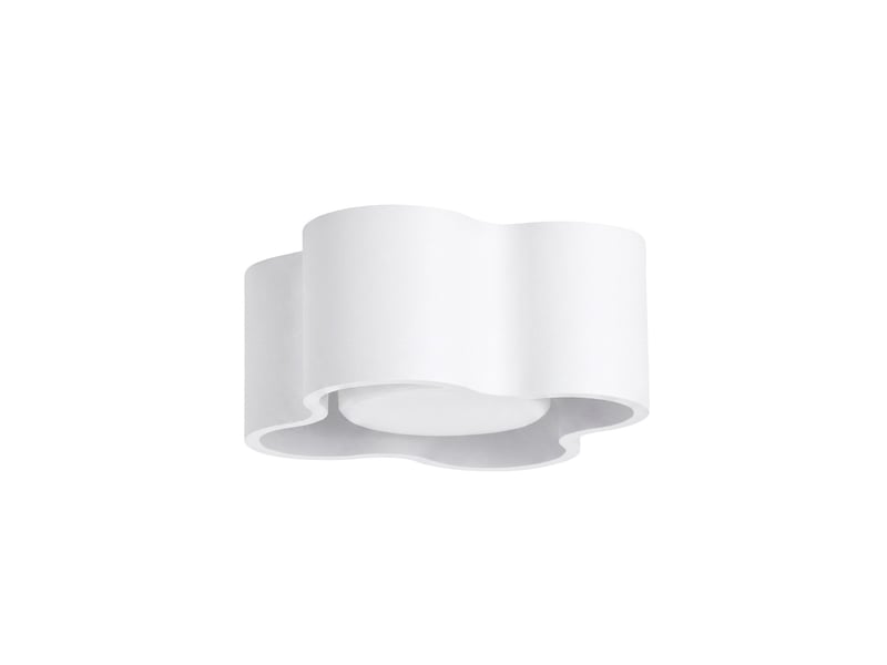  Plafonnier ovio 1 blanc gx53 aluminium moderne 6x12x12cm SL.3326 - Conforama A