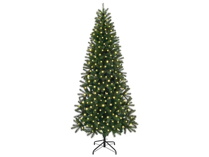 Sapin de noël - arbre de noël artificiel vert 180 cm pe et pvc - Conforama C