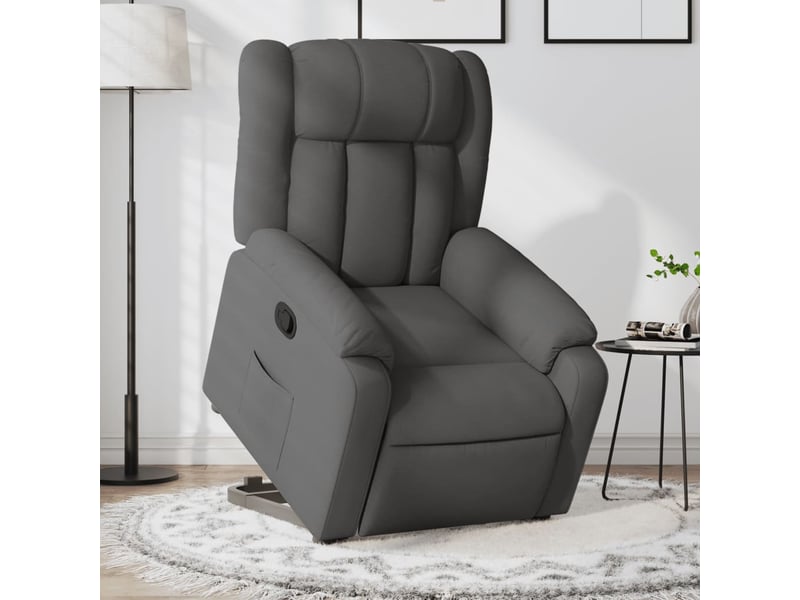 Fauteuil inclinable, fauteuil relax gris foncé tissu shl62360  - Conforama B