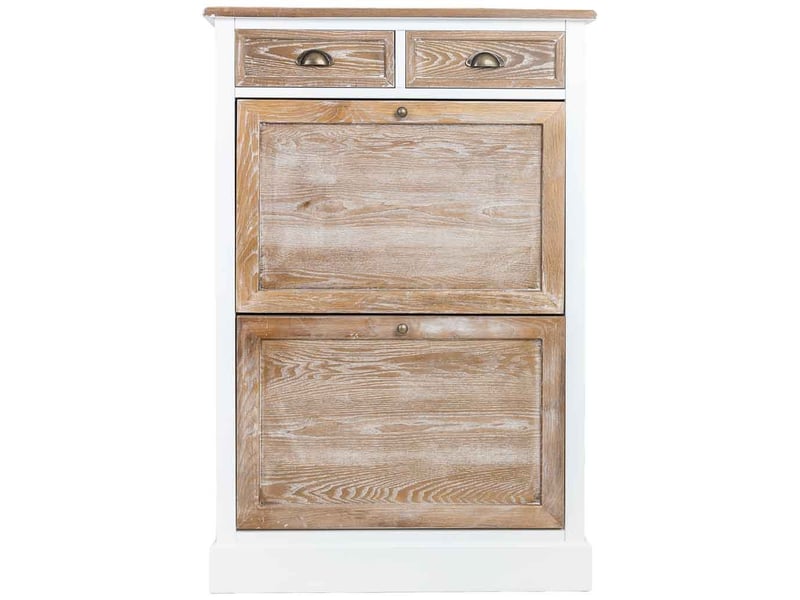  Meuble à chaussures en bois marron 80x33x120,5 cm h  - Conforama C