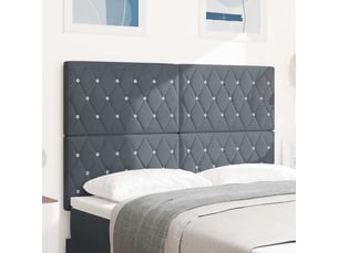 Tete de lit A poser largeur 144 cm   gris