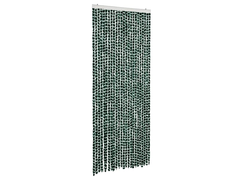  Rideau anti-mouches, moustiquaire vert et blanc 100x230 cm chenille cf43585  - Conforama A