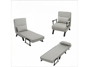 Fauteuil convertible  ARVELLA Coton / Lin gris