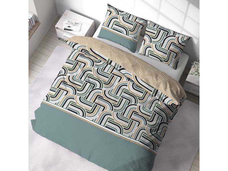  Parure de lit 220x240 cm coton bci loute PD23227 - Conforama B