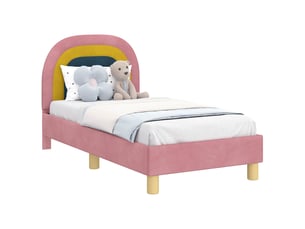 Lit simple 70x140 cm    coloris rose