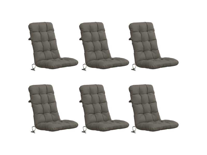  Lot de 6 coussins de chaise à dossier haut vianen cf59394  - Conforama A
