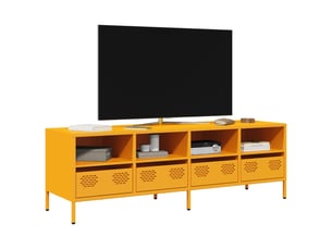 Meuble tv coloris jaune 135 cm   