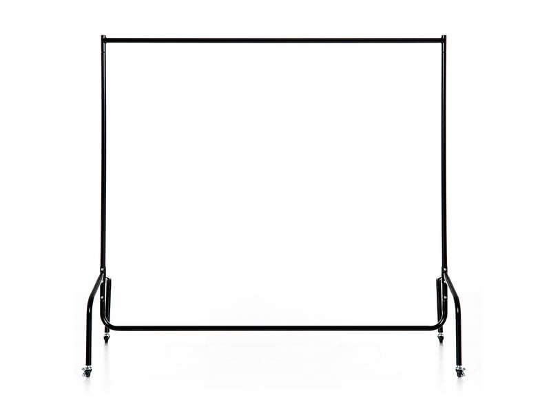  Portant à vêtements avec roulettes tringle a vêtement solide charge 140 kg 150 x 60 x 170 cm porte-manteau en acier noir  - Conforama B