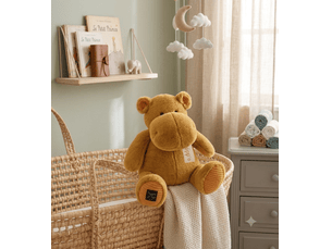 Peluche hippo ocre - 40 cm