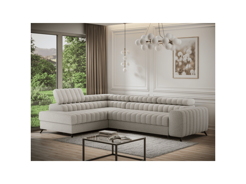 Canapé d'angle collection kanedojo coloris beige - Conforama B