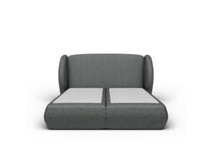 Lit coffre 180x200 cm MORPHEA Plénitude coloris gris