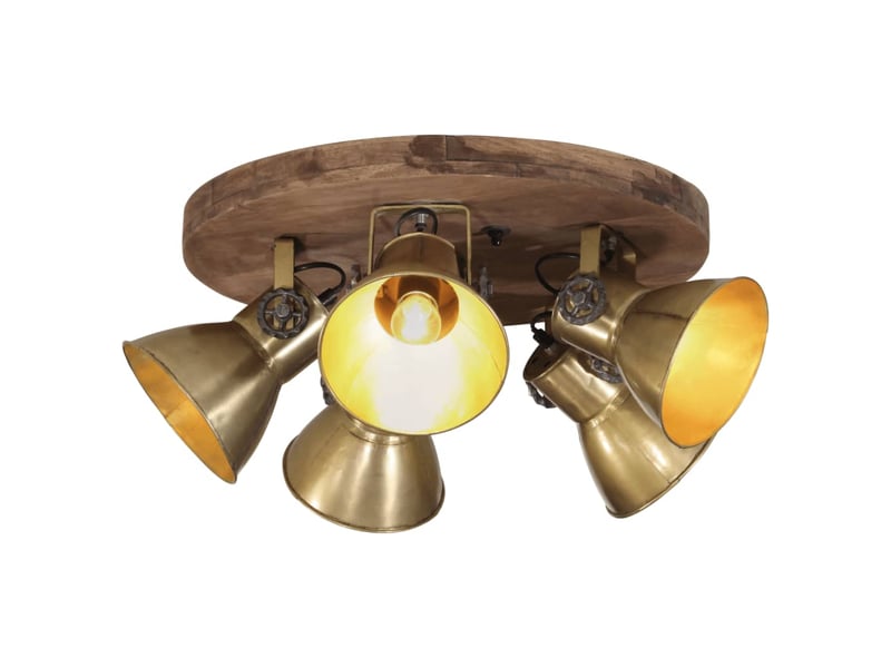  Plafonnier, lampe plafond 25 w laiton antique 50x50x25 cm e27  - Conforama B