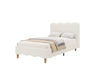 Lit simple 90x200 cm <strong>HAUSS SPOLE</strong>  <strong></strong> coloris blanc