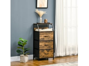 Commode 3 tiroir(s) WISHDOR coloris marron largeur 44 cm