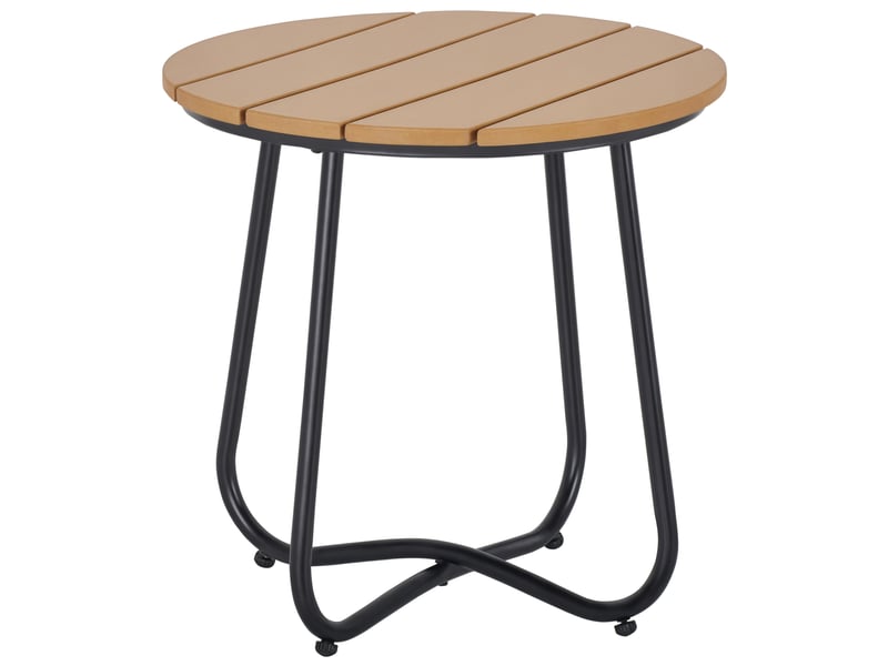 Petite table basse ronde acier marron 49x49x48cm  - Conforama B