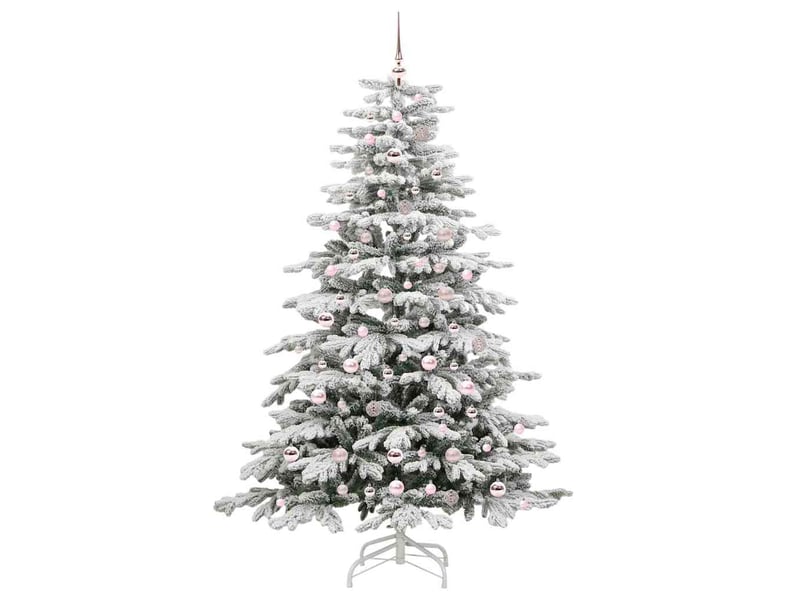  Sapin de noël, arbre de noël artificiel à branches articulées blanc 210 cm shl1435  - Conforama D