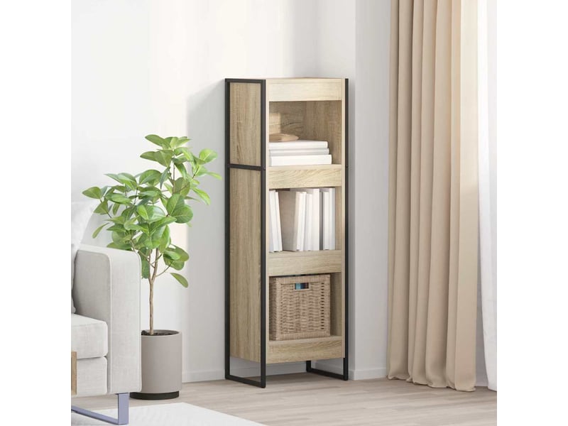  Bibliothèque, armoire à livres 40 x 30 x 121 cm bois d'ingénierie sonoma  - Conforama B