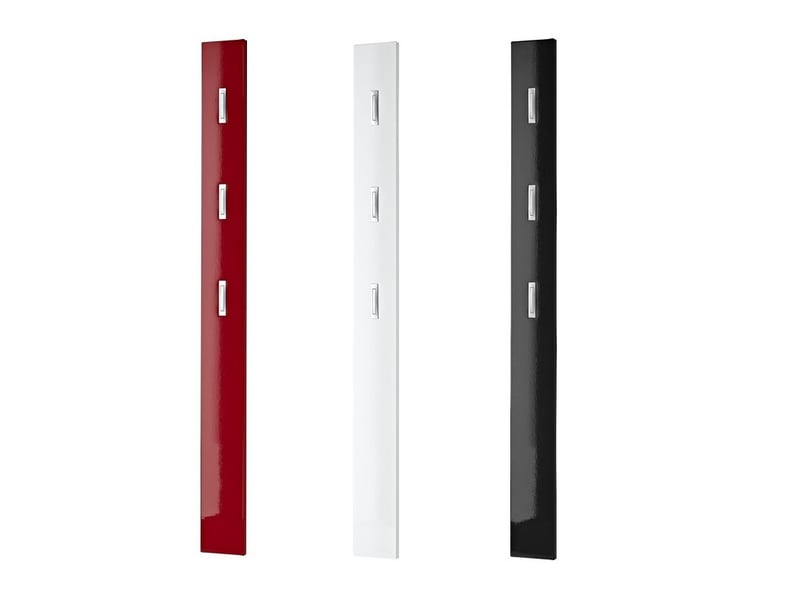 Porte manteau mural laque design rouge noir blanc alti 3255-83 - Conforama B
