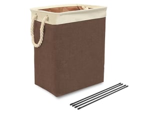 Grand panier à linge, sac à linge pliable avec poignées en corde poubelle de rangement adaptée à la chambre à coucher la buanderie salle de bain
