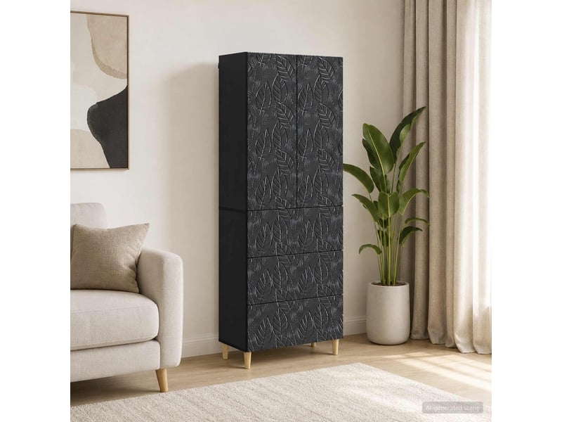 Ensemble de meubles 2 pcs, rangement de salon 66 x 34,5 x 90 cm bois d'ingénierie shl270 - Conforama B