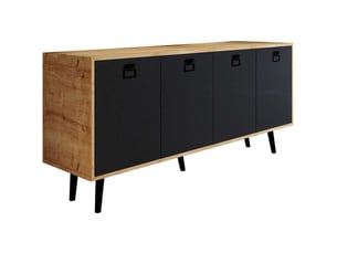 Buffet 4 porte(s)  0 tiroir(s) HANAH HOME  - 180 cm coloris gris 