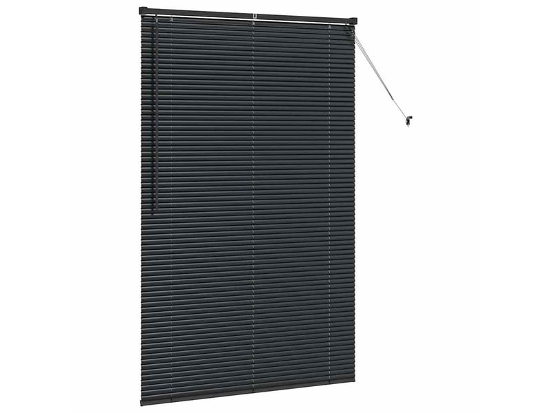 Store vénitien, store de fenêtre noir 175 x 110 cm 25 mm aluminium cf48117 - Conforama E