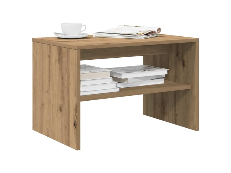  Meuble tv - banc tv - meuble de rangement chêne artisanal 60x40x40 cm bois d'ingénierie  - Conforama B