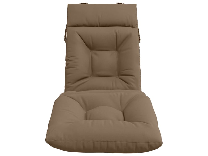 Coussin de transat, coussin pour bain de soleil vianen 100 % polyester taupe 200 x 50 x 8 cm cf56349 - Conforama D