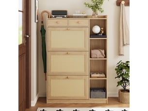 Meuble à chaussures 10 paire(s)  <strong></strong>  <strong></strong> coloris naturel
