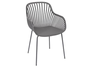 Lot de 2 fauteuils - home deco factory - ibiza - extérieur - gris