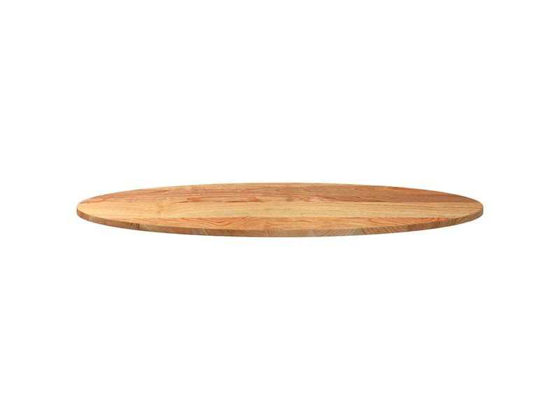  Dessus de table, plateau de table 120x60x2 cm bois de chêne massif ovale  - Conforama E