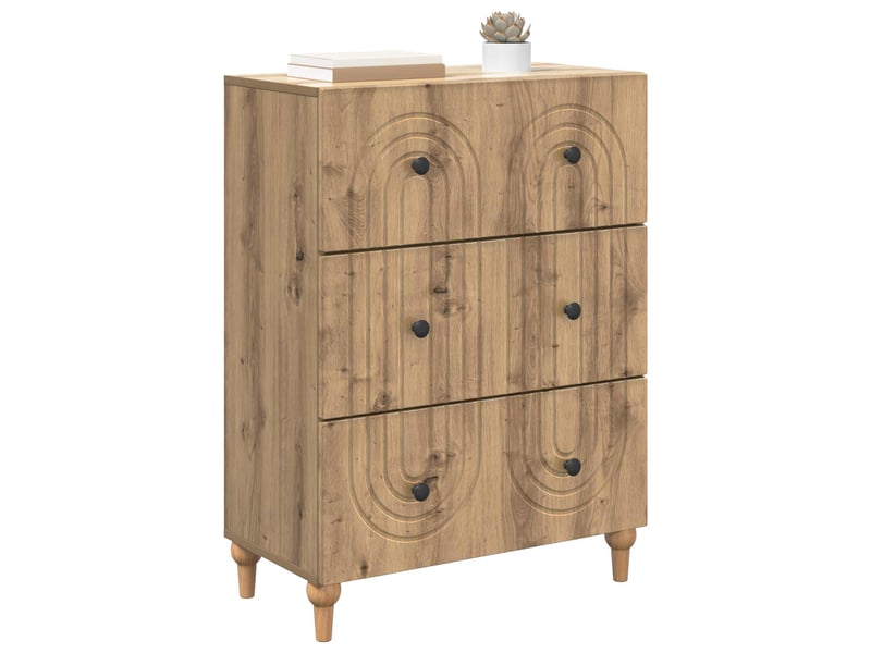  Armoire de rangement bureau, armoire à tiroirs 66 x 34,5 x 90 cm bois d'ingénierie shl7472  - Conforama C