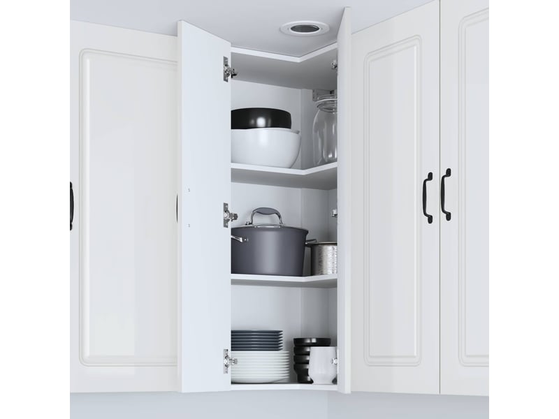  Meuble mural de cuisine | armoire de cuisine blanc brillant shl2545  - Conforama D