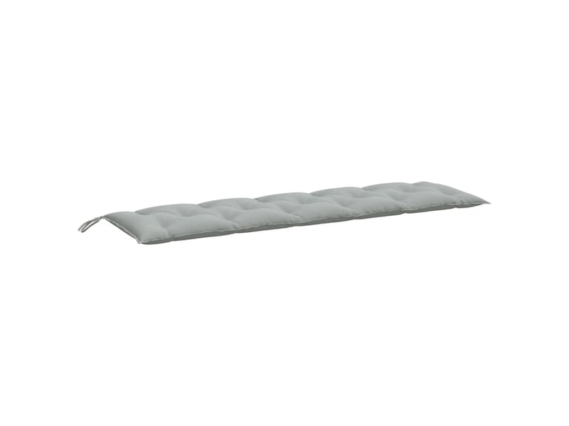  Lot de 2 coussins de banc de jardin, coussins d'assise gris clair mélangé tissu cf58656  - Conforama E