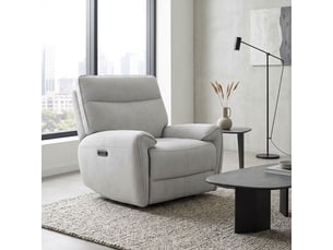 Fauteuil relax électrique <strong>MEUBLETMOI</strong> Microfibre gris