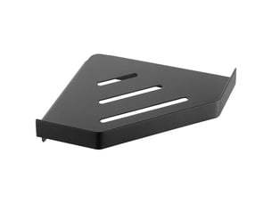 Tablette d'angle, support de salle de douche (noir)