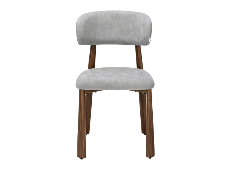  Ensemble table à manger extensible + 6 chaises – 140/180x90 cm – noyer – coins arrondis – plateau épais – chaises dossier rembourré design ergonomique  - Conforama E