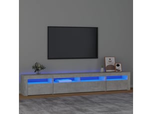Meuble tv coloris gris 240 cm <strong></strong>  <strong></strong>