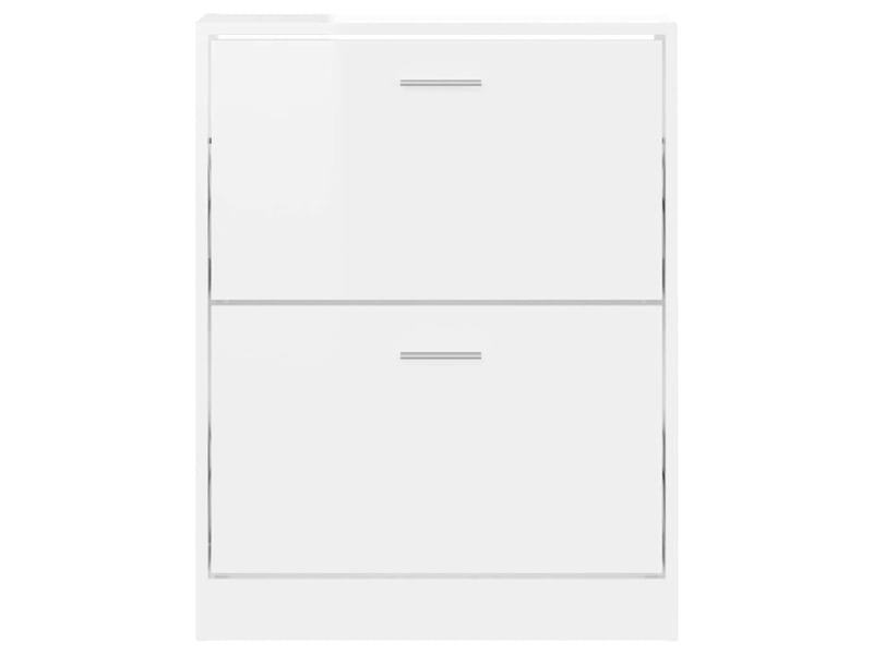  Meuble à chaussure | armoire à chaussure blanc brillant 59x17x81 cm bois ingénierie  - Conforama E