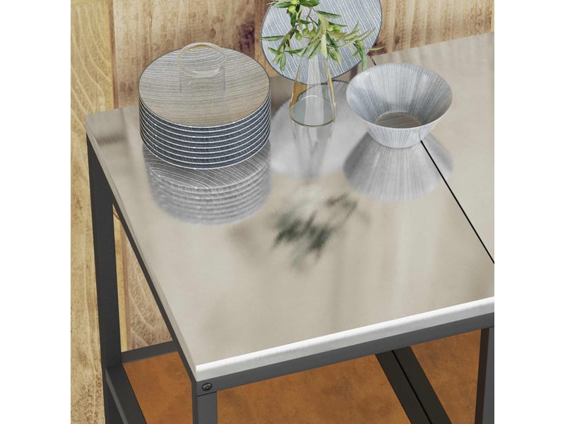 Étagère de cuisine, étagère de rangement hattem rouillé 40x50x92cm acier - Conforama E