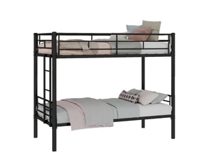 Lit superposé 90x190 cm <strong>HAUSS SPOLE</strong>  <strong></strong> coloris noir