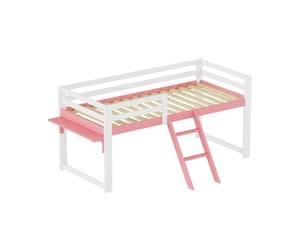 Lit mezzanine 90x200 cm <strong>KORFEE</strong>  <strong></strong> coloris bicolore
