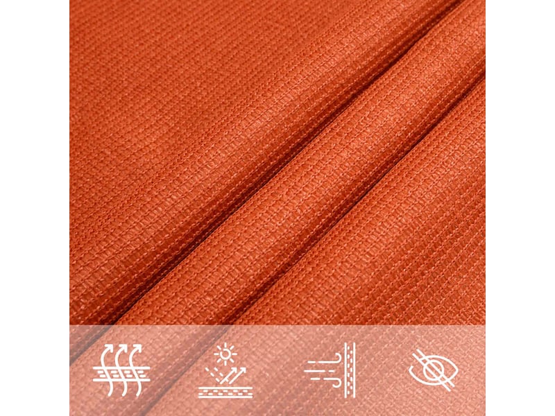  Voile d'ombrage - voile d'ombre - voile parasol 160 gm² orange 2,5x2,5 m pehd  - Conforama E