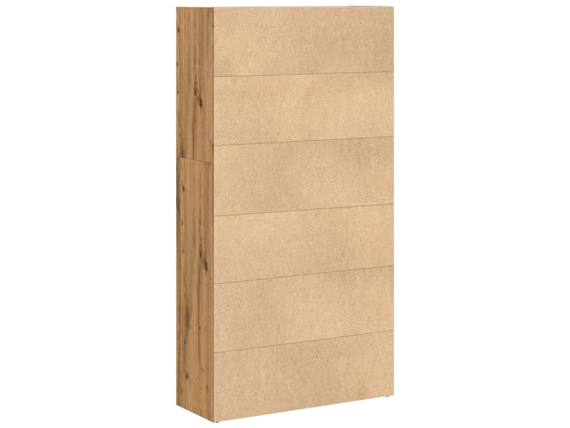  Bibliothèque, étagère de rangement chêne artisanal 80x30x152 cm bois d'ingénierie  - Conforama E