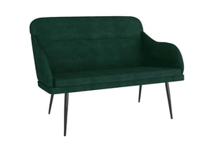 Banc chambre, banc de lit vert foncé 110x76x80 cm velours