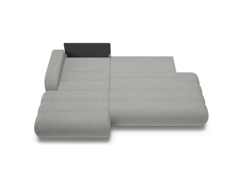  Selsey arione - canapé d'angle convertible - 283 cm - chenille gris clair Arione - Conforama D