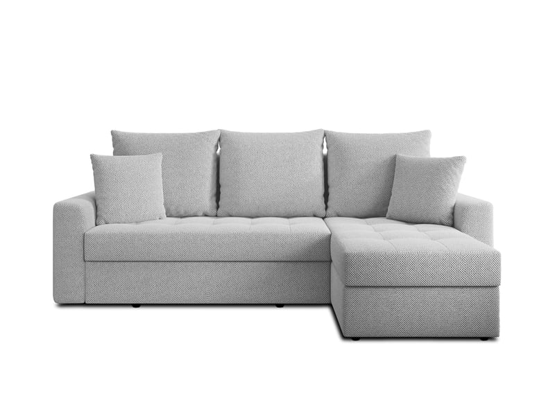 Canapé d’angle karaman 238 cm gris clair convertible avec coffre Karaman - Conforama A